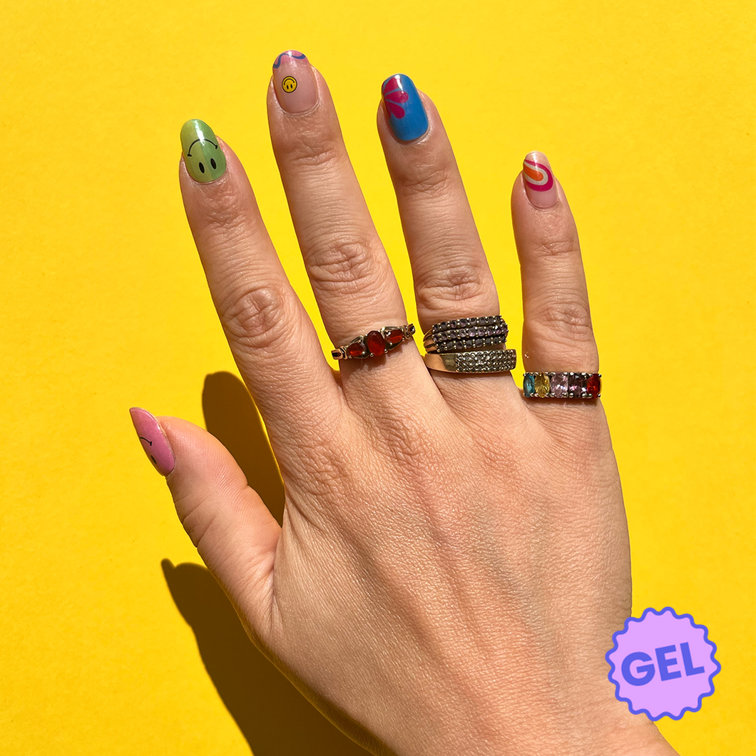 Gel nail wraps | Beautiful Chaos| Blitsbee
