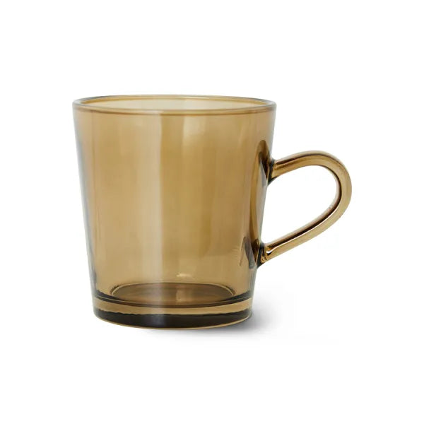 Coffee cup | 70's ceramics glassware | Mud brown | HKliving