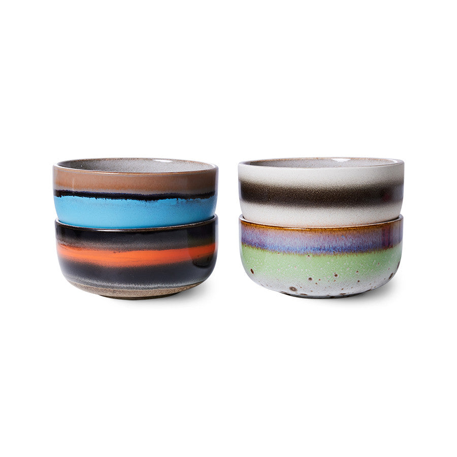 Dessert bowls | Freak out (set of 4) | 70's ceramics | HKLiving