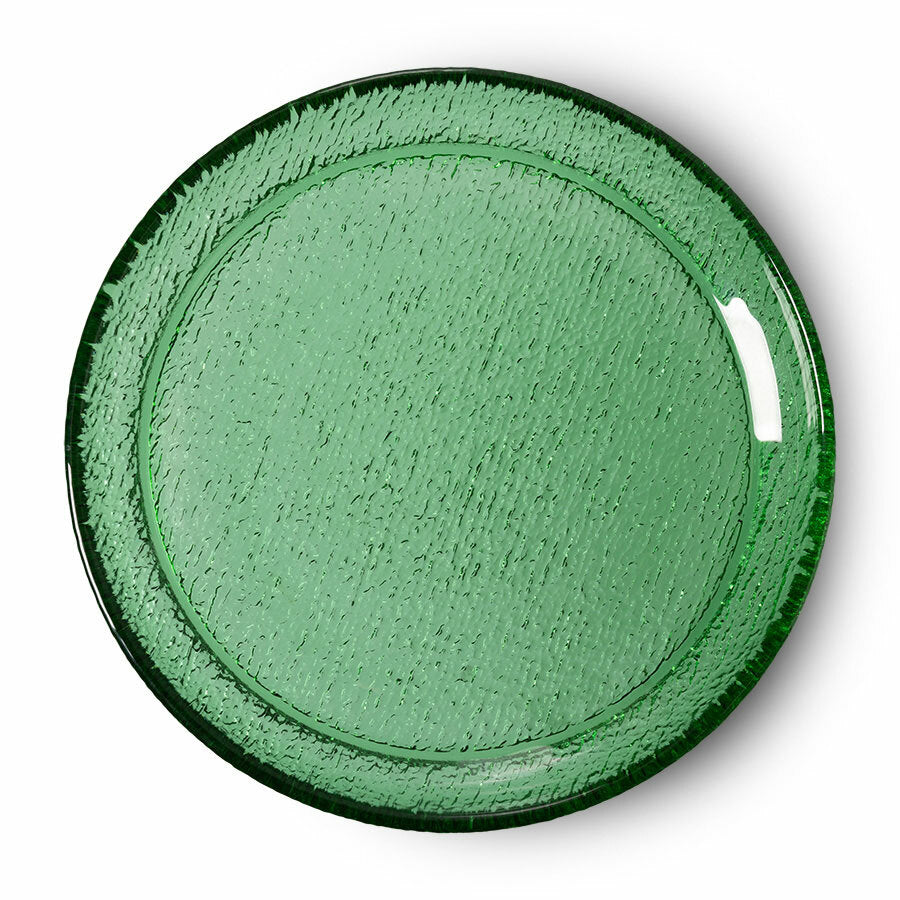 The emeralds | glass side plate | green | HKliving