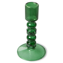 Afbeelding in Gallery-weergave laden, The emeralds | glass candle holder M | forest green | HKLiving
