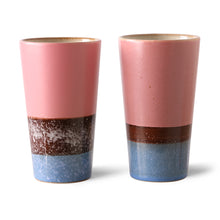 Afbeelding in Gallery-weergave laden, Latte mug | Reef | 70&#39;s ceramics | HKLiving
